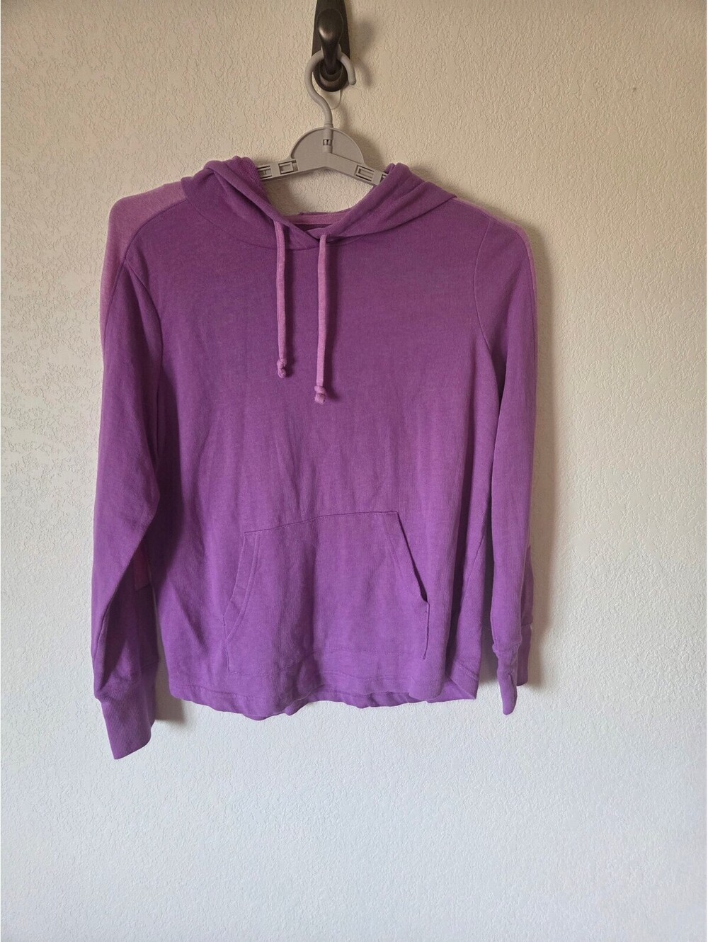 Tek Gear Purple DryTek Lightweight Hoodie Sweatshirt Large